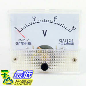_a@[玉山最低比價網] 直流電壓計 電壓表 指針 盤用方型 85C1-V 0~30V CLASS-2.5 (34111D_M104) $79