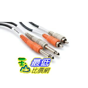 [美國直購 ShopUSA] 電纜 Hosa CPR201 Dual 1/4 Inch To RCA Cable - 3.25 Foot $288