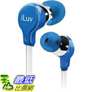 [美國直購 ShopUSA] iLuv 耳機 iEP314BLU Ergonomic and Comfort Flat-Wire Earphones (Blue) $650