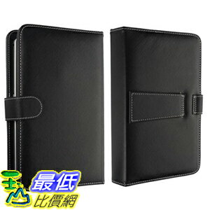[美國直購 ShopUSA] 7 Tablet 皮套 Stand with USB Keyboard - Black Faux Leather Carrying Case $738  