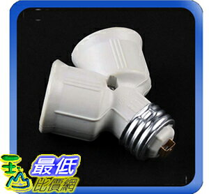 [玉山最低比價網] E27 轉換 燈座 一分二 轉換燈頭 LED燈 一般燈泡都適用(21-1235_I155) $29