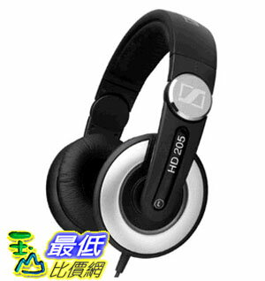 [104美國直購] Sennheiser HD 205-II Studio Grade DJ Headphones (Black/Grey)  