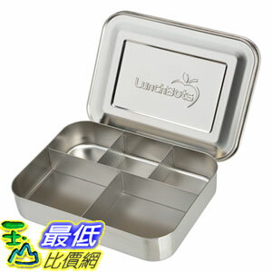 [104美國直購] 午餐盒 成人款 LunchBots Bento Cinco LARGE 高品質食品級(18/8)不鏽鋼_CC0  