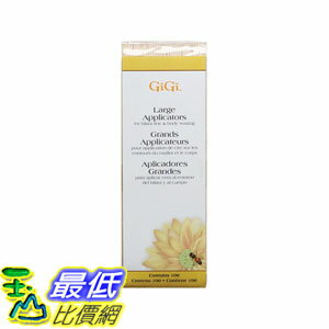 [104美國直購] 蜜臘塗抹棒 B0018C0H66 Gigi Honee Wax Applicators, Large, 100 Count 大