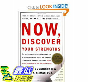 [美國直購]2012 美國秋季暢銷書排行榜Now, Discover Your Strengths $1092