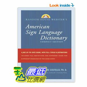 [104美國直購] Random House Webster's Compact American Sign Language Dictionary $815  