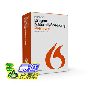 [104美國直購] Dragon NaturallySpeaking B00LX4BYV6 軟體 Premium 13.0, English $5515  