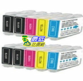 [103 美國直購 ShopUSA] 10-pack LC51 LC-51 墨盒 (4B,2C,2M,2Y) Brother Compatible Ink Cartridges for Brother MFC240C $633  