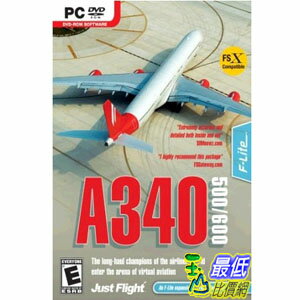 [103美國直購 USAShop] 飛行模擬器 A340-500/600 Expansion for MS Flight Simulator X/2004 $1402