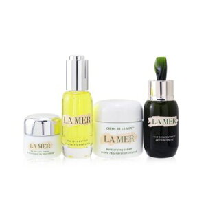 SW La Mer-74The Most-Covered Travel Collection: 1x The Concentrate - 30ml/1oz + 1x The Eye Balm Intense - 15ml/0.5oz + 1x The Renewal Oil - 30ml/1oz + 1x Cream De La Mer The Moisturizing Cream - 60ml/2oz + 1x Bag