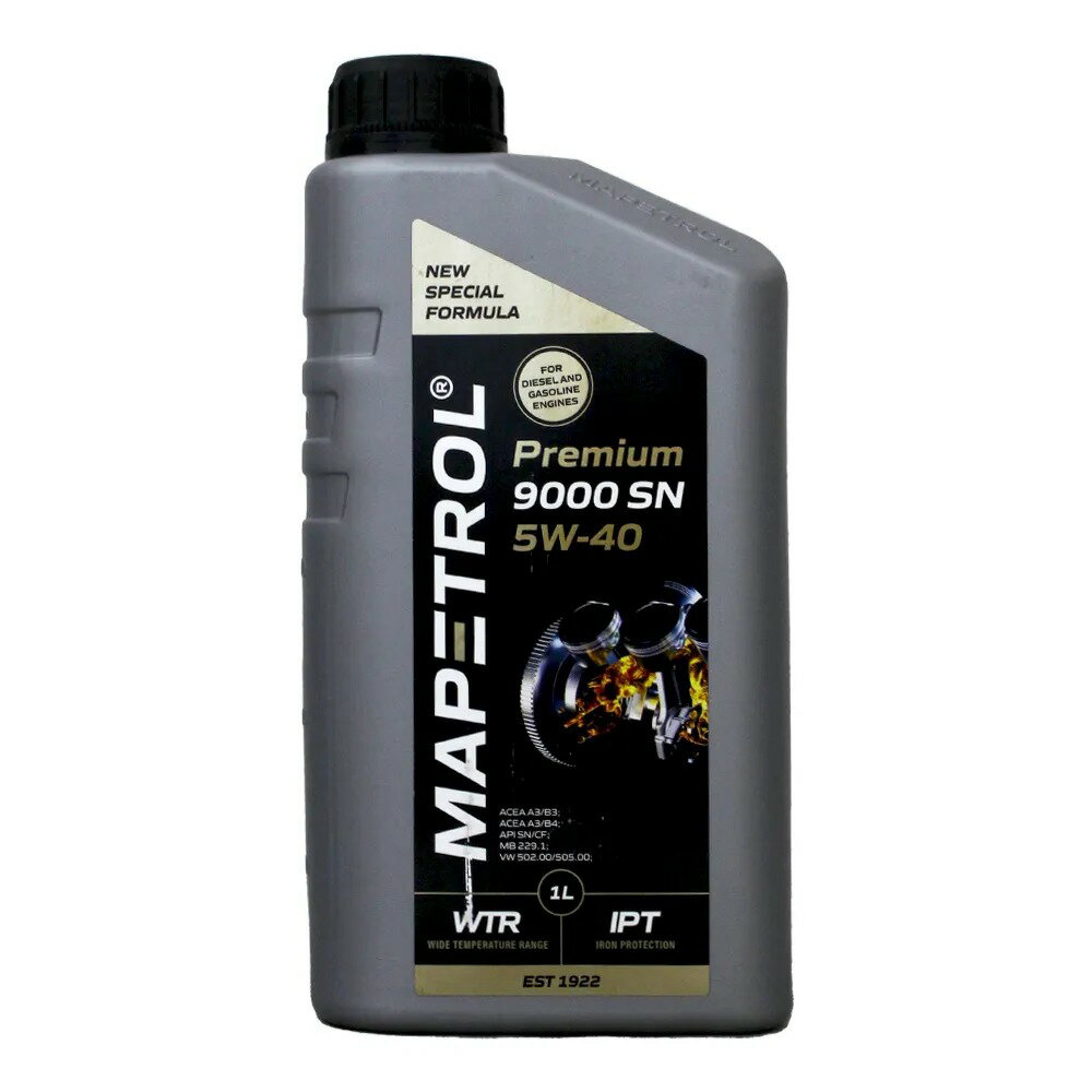 MAPETROL PREMIUM 9000 SN 5W40 頂級全合成機油
