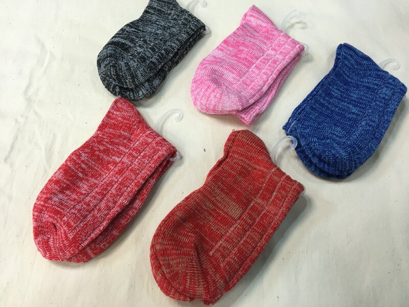 日系粗棉粗針毛線中筒襪/雪花襪中筒/直條/拼色全棉襪/女/船襪/韓版潮流/純色短襪踝襪款-Aecc直銷廠家 7