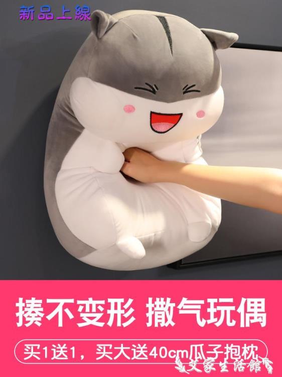 玩偶 倉鼠抱枕玩偶公仔女生睡覺暖手可愛聖誕節禮物娃娃毛絨玩具禮物男 LX【林之舍】