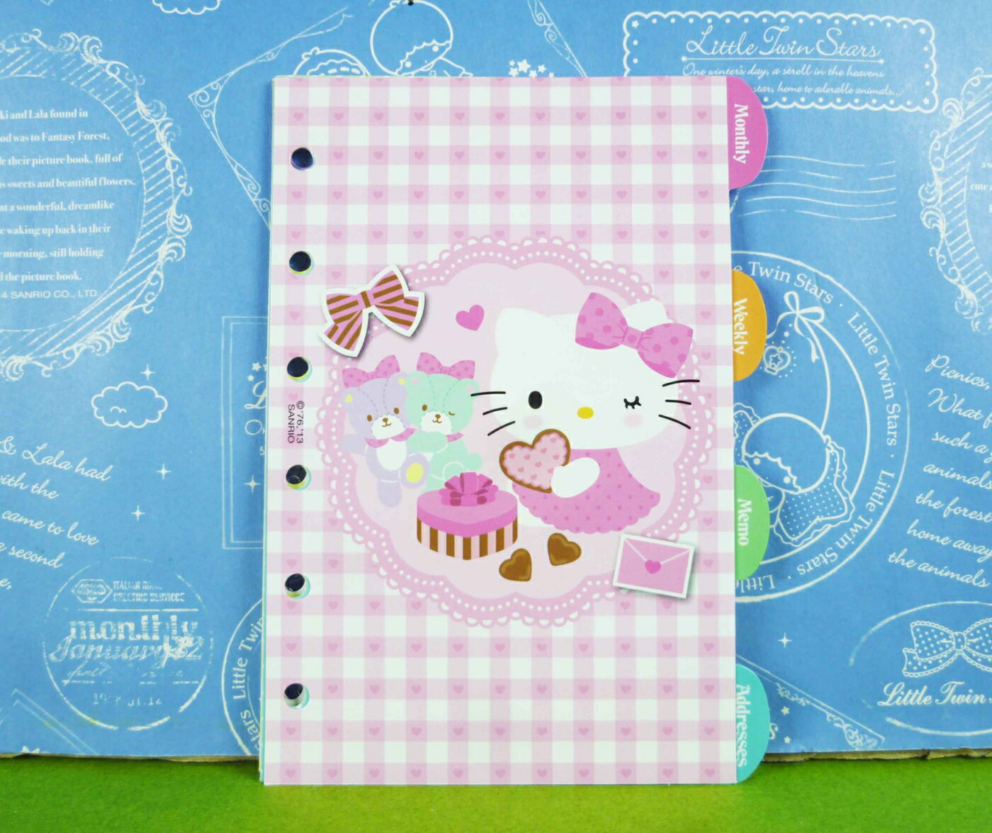 【震撼精品百貨】Hello Kitty 凱蒂貓 貼紙本附夾 熊【共1款】 震撼日式精品百貨