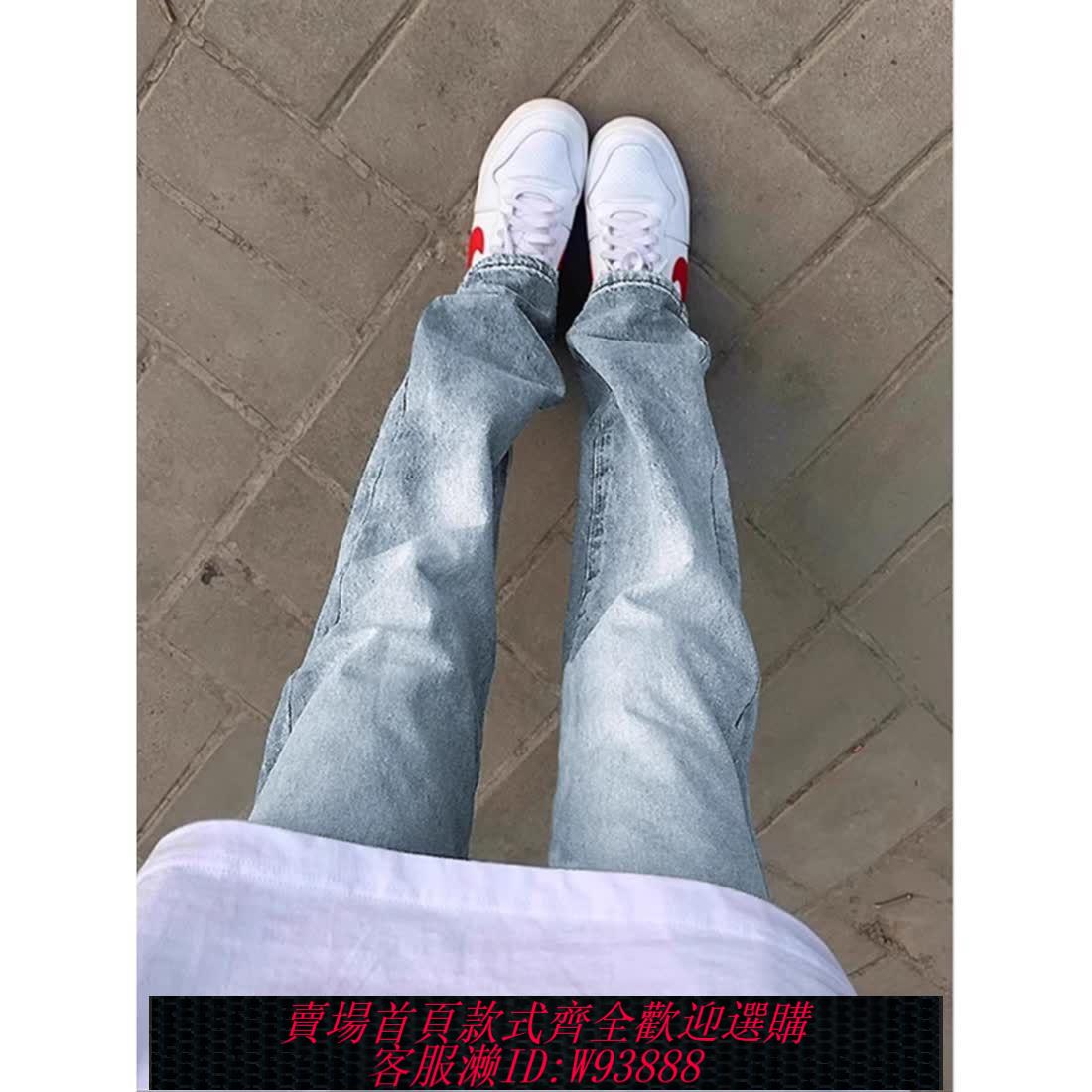 【買它！流行男裝】cleanfit淺藍色牛仔褲男夏季美式小眾