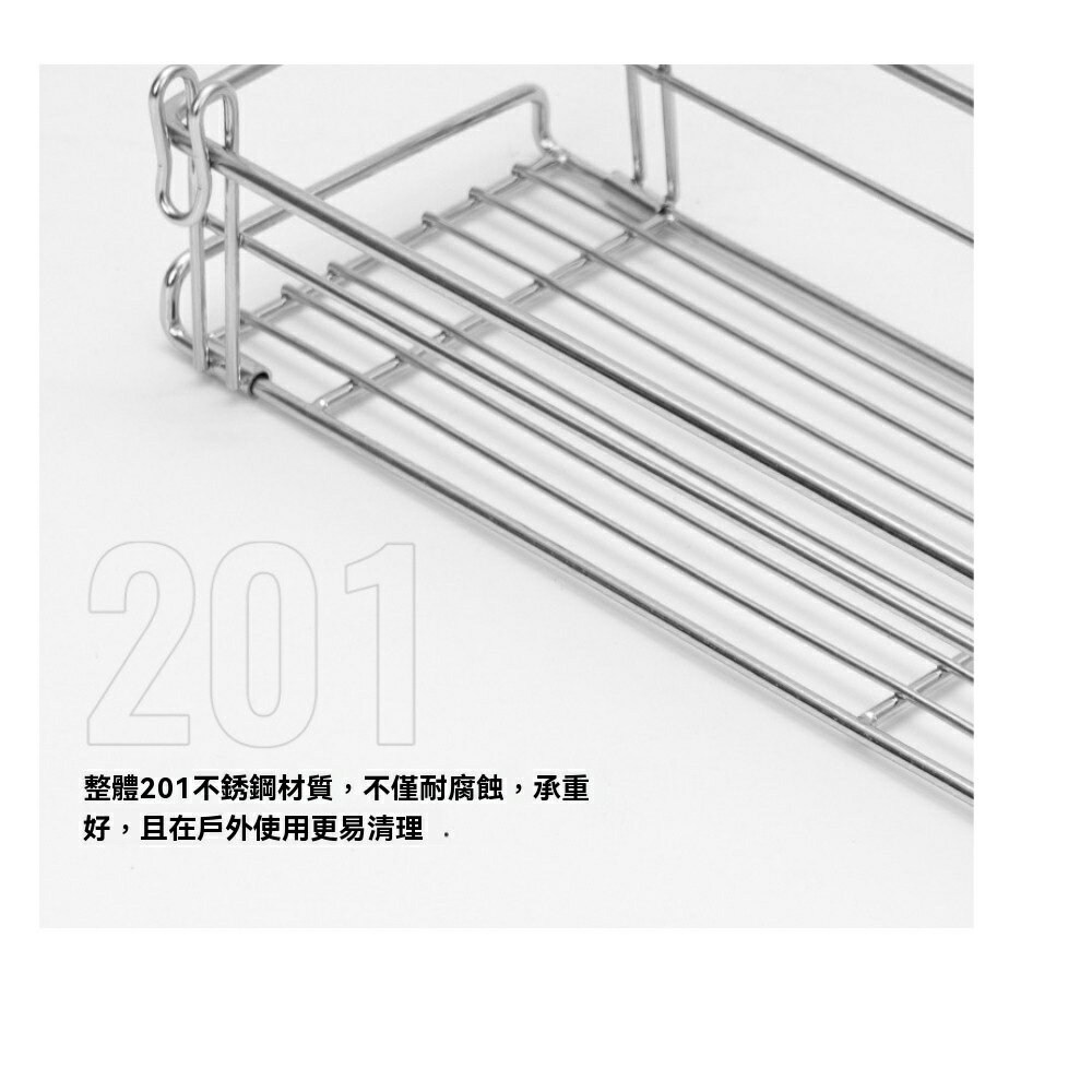 美麗大街【114040813】 戶外IGT鋁板桌拓展掛架折疊桌配件便攜式置物架桌面掛籃延伸掛架 8