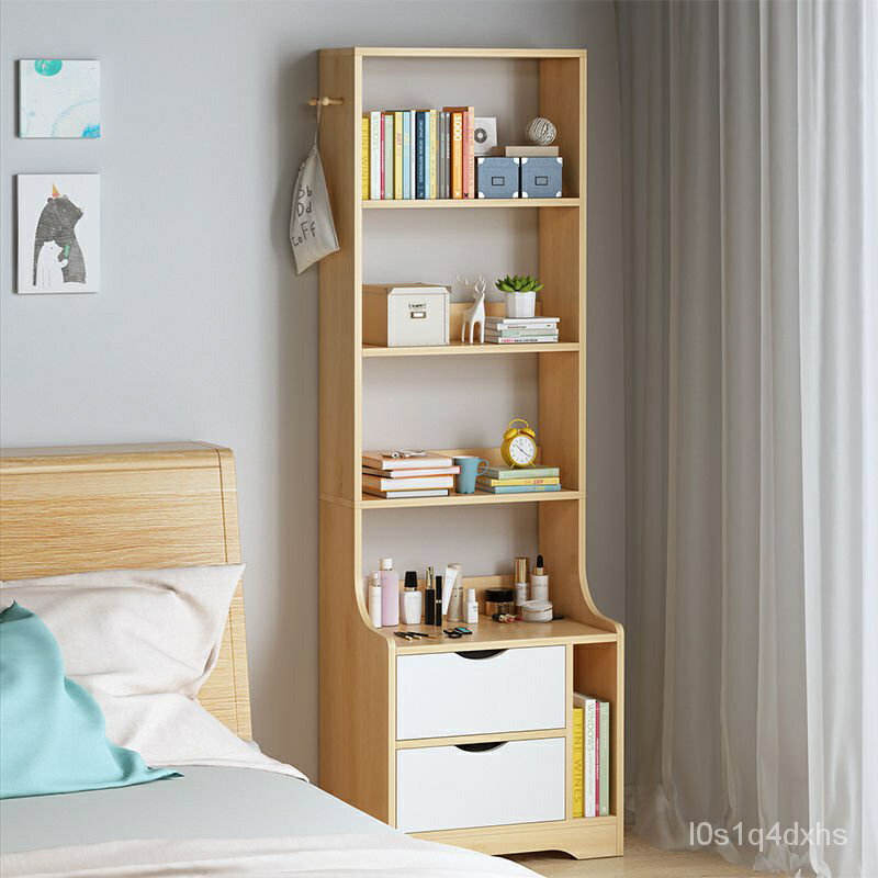 優品工藝床頭櫃北歐床頭櫃置物架簡約現代臥室多功能雲梯床邊小型櫃子儲物櫃