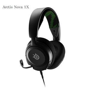 【最高折200+跨店點數22%回饋】SteelSeries 賽睿 Arctis Nova 1X 有線耳機麥克風 黑色