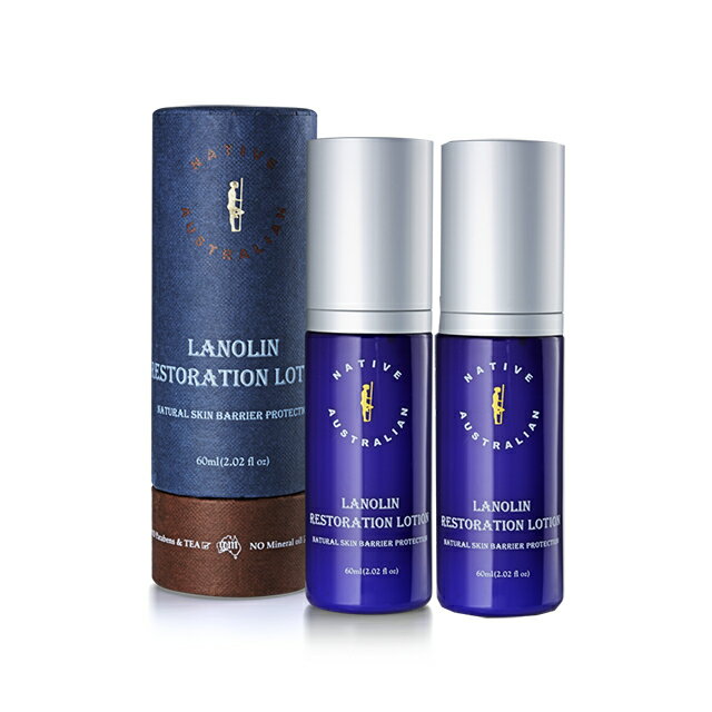 【澳洲Native 】深層養護系列-綿羊脂清涼滋養乳液-2入組 60ml/瓶 即期品-2025年4月到期