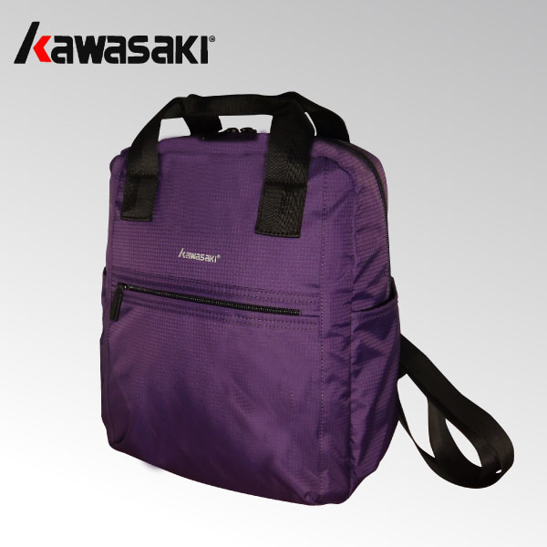 <br/><br/>  【加賀皮件】 Kawasaki 多功能 尼龍 防潑水 暗袋 多夾層 黑色 紫色 手提袋 後背包 平板背包 KA205<br/><br/>