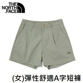[ THE NORTH FACE ] 彈性舒適A字短褲 淺綠 / NF0A5JXZ3X3