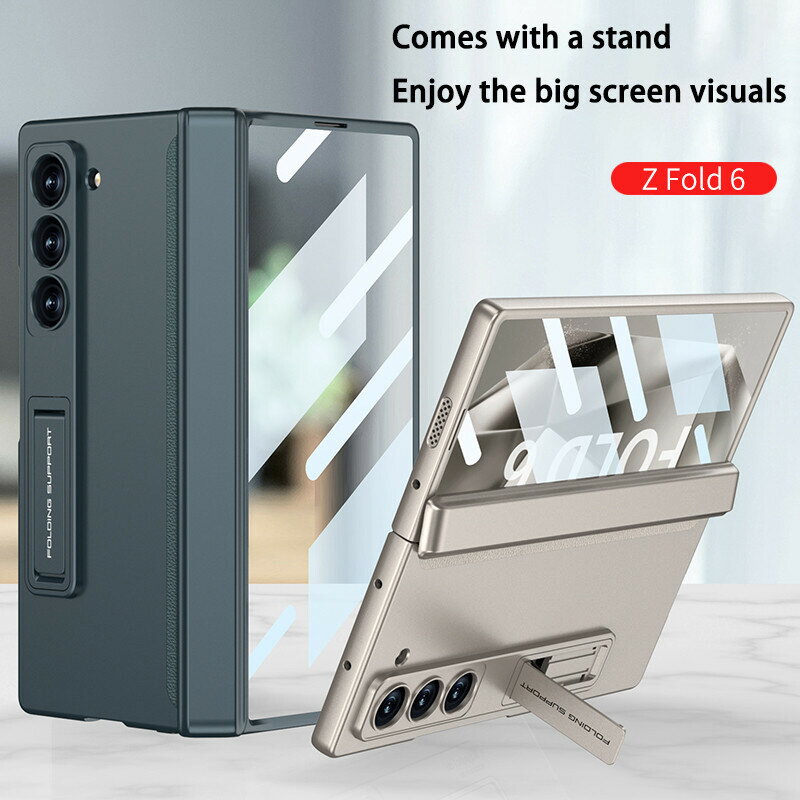 新款 Fold6 手機殼 適用於三星 Galaxy Z Fold6 保護殼 Fold5 保護套 磁吸鉸鏈 殼膜一體化