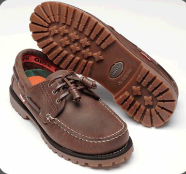 ORIS 女款 頂級真皮 梅花鋸齒大底 精緻固特異縫線 雷根式帆船鞋 734C03 咖啡色 大自在