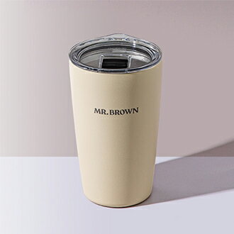 MR. BROWN 不鏽鋼杯 (砂岩白) - 12oz / 354ml