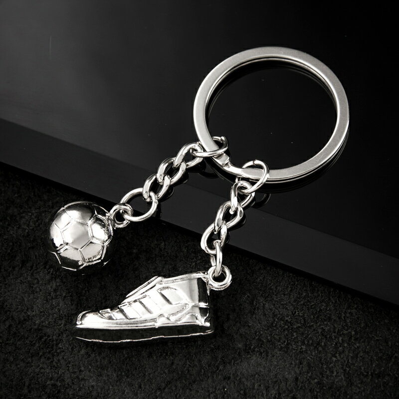 足球掛件鑰匙扣創意個性汽車鏈鎖匙圈環男士書包掛飾