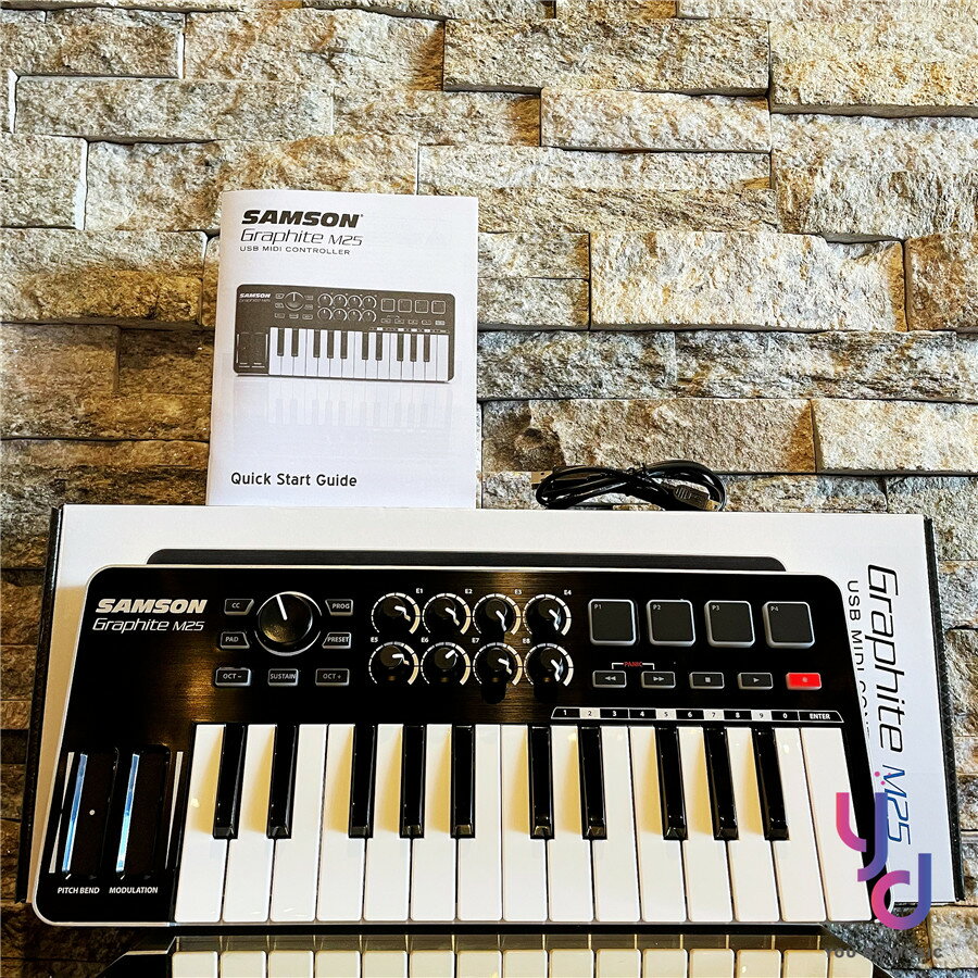 現貨可分期 贈線材/轉接頭 SAMSON Graphite M25 25鍵 主控 鍵盤 MIDI 鍵盤 編曲 Ipad