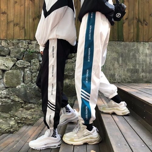 直筒褲運動褲顯瘦休閒百搭潮嘻哈褲子女韓版學生寬松春夏季新款
