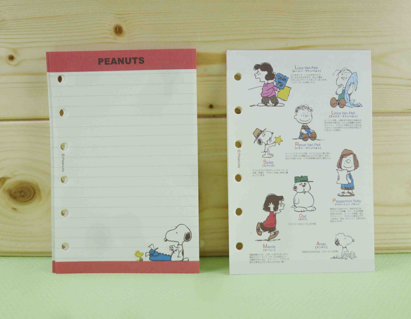 【震撼精品百貨】史奴比Peanuts Snoopy 行事曆補充內頁-打字 震撼日式精品百貨