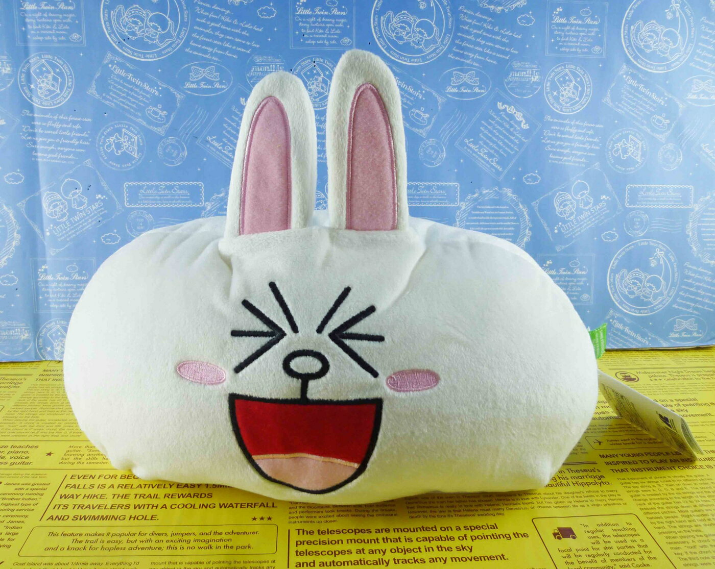 【震撼精品百貨】LINE FRIENDS 絨毛面紙套-兔兔 震撼日式精品百貨