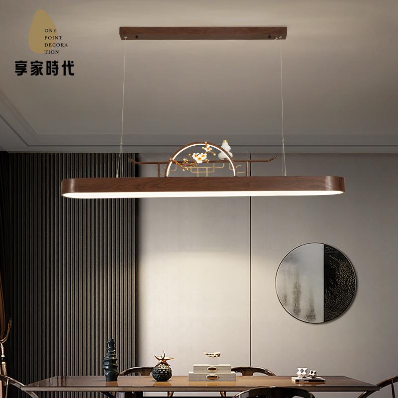 現貨 吊燈 吸頂燈 客廳燈 餐廳燈 照明燈 新中式茶臺禪意山水吧臺茶桌長條書房餐廳客廳茶室中國風個性吊燈 工廠現貨 八折下殺wy3