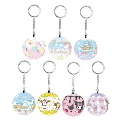 三麗鷗立體球型拼圖鑰匙圈24片【九乘九購物網】