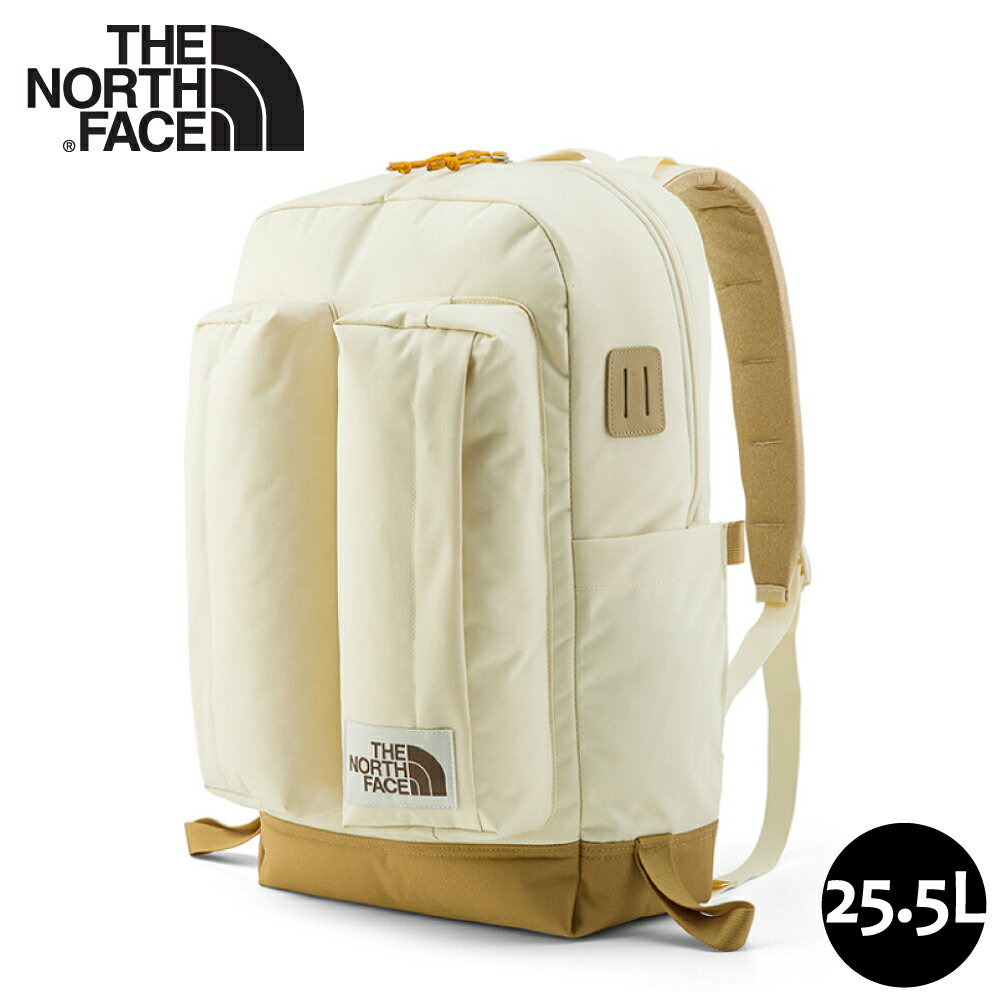 【The North Face 25.5L 經典懷舊後背包《淺卡其/棕》】3KY4/舒適防護休閒後背包/多功能休閒背包