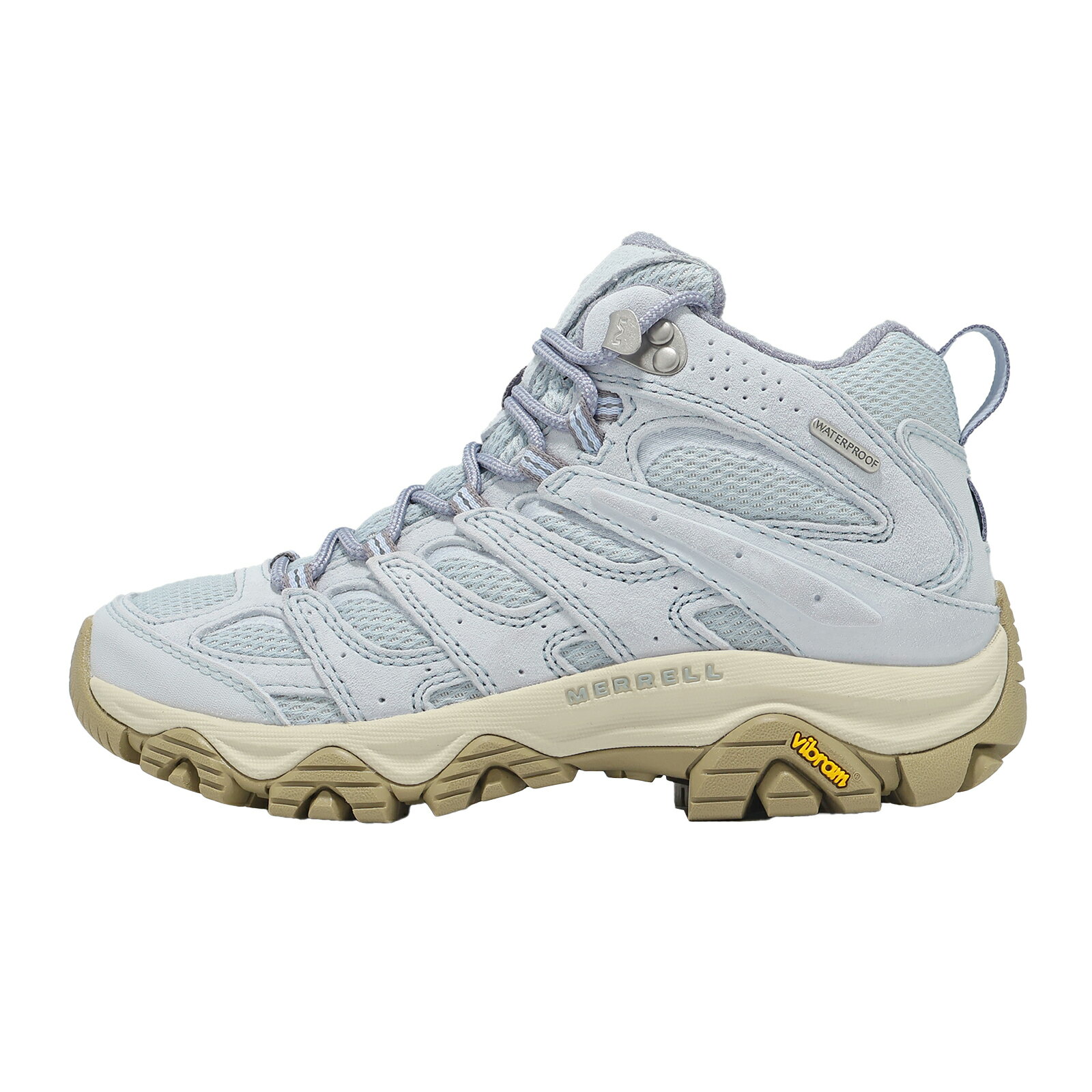 Merrell 登山鞋 Moab 3 Mid WP 女鞋 紫米 防潑水 中筒 黃金大底 ML00003603