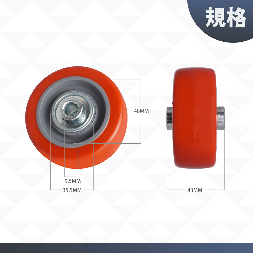 76mm PU輪靜音萬向輪 工業用腳輪｜家具/推車/板車適用｜滑順耐用 可選煞車｜單顆販售（超取限6顆） 4