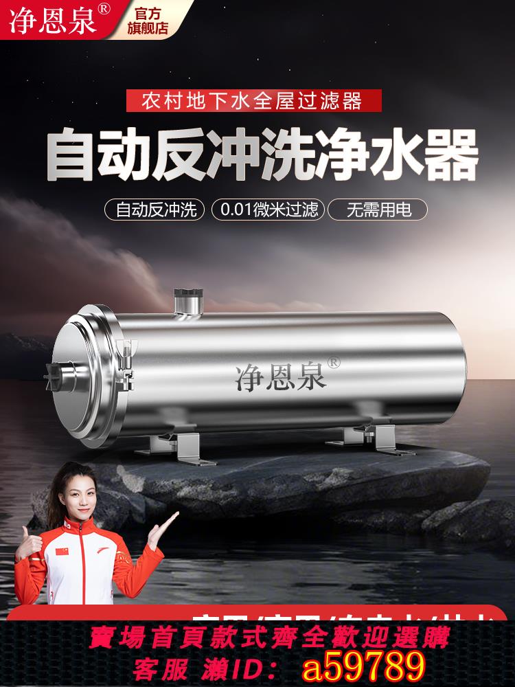 【臺灣公司 可打統編】凈恩泉農村自來水家用大流量凈水器水塔井水黃泥水專用前置過濾器