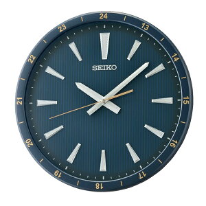 SEIKO時鐘 藍色錶圈造型滑動式秒針【NG101】