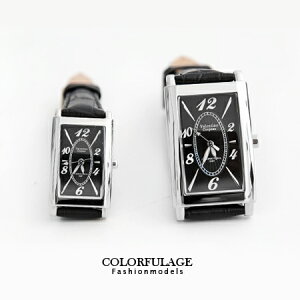 Valentino范倫鐵諾 切割美學經典格紋皮革手錶腕錶對錶 柒彩年代【NE1226】單支價格