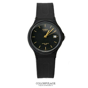 CASIO卡西歐經典基本款手錶 金色刻度中性款日期窗腕錶 超輕巧設計【NE1331】原廠公司貨