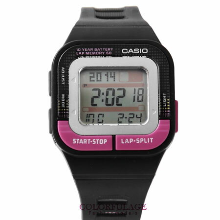 CASIO卡西歐 輕巧無負擔多功能電子運動手錶腕錶 繽紛黑桃 柒彩年代【NE1149】原廠公司貨