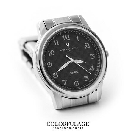 Valentino范倫鐵諾 經典格紋不鏽鋼手錶對錶 原廠公司貨 柒彩年代【NE994】單支