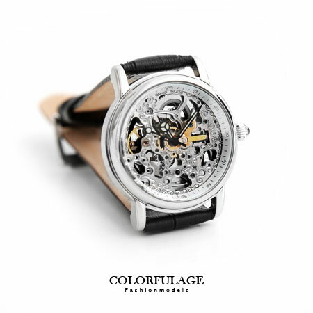 Valentino范倫鐵諾 雙面鏤空設計自動上鍊機械手錶腕錶 原廠公司貨 柒彩年代【NE1205】單支價格