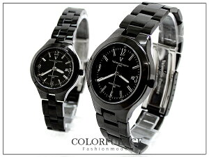 柒彩年代【NE307】全黑實心不銹鋼材質錶款 精品范倫鐵諾Valentino手錶~單支價格