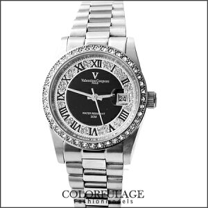 最佳禮物滿天星鑽錶 范倫鐵諾Valentino手錶 全不銹鋼材質打造 柒彩年代【NE975】原廠公司貨