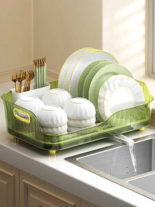 碗碟收納架 放碗筷裝餐具盒 碗櫃 洗碗水槽廚房置物架 瀝水籃碗盤架子