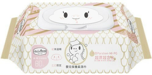 蛇年新春限定版隨機出貨)貝恩Baan 嬰兒保養柔濕巾-無香料80抽x24包(箱購) 1