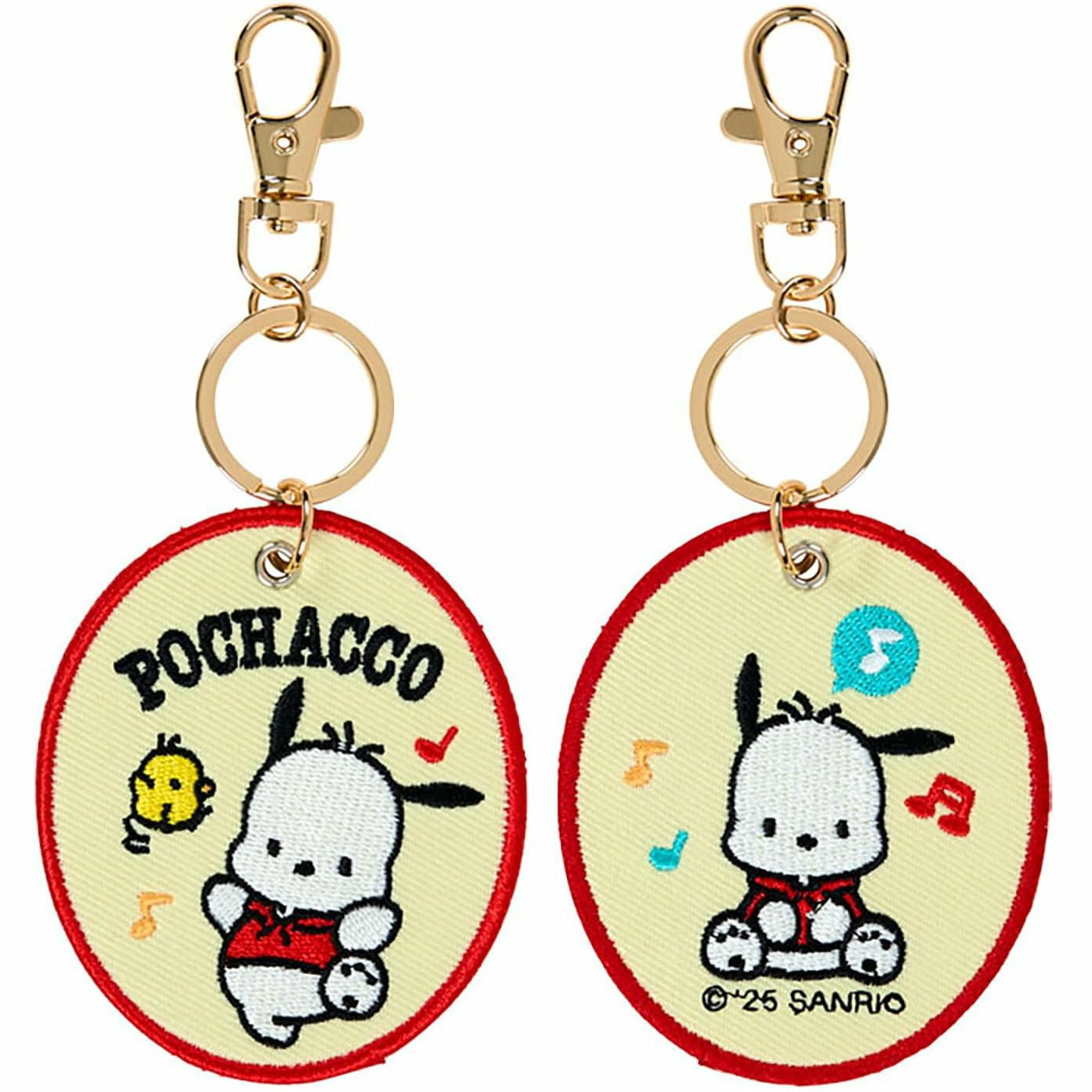 asdfkitty*帕恰狗 刺繡吊牌鑰匙圈 掛飾 吊飾-日本正版